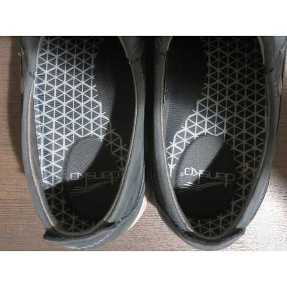 Dansko Blue Mules with Gray Soles - Picture 6 of 11